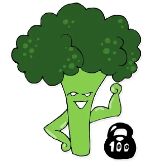 🥦 Брокколь La Flare (@cvvlaflare), Telegram sticker 14 of 45