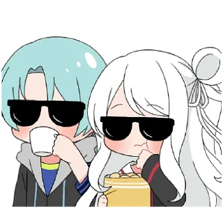 😎 Дьявол и Ангел-невеста @Nyasticks, sticker Telegram 23 sur 25