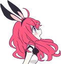 😮 A Cute Little Rabbit Girl :: @line_stickers, Telegram sticker 5 of 40