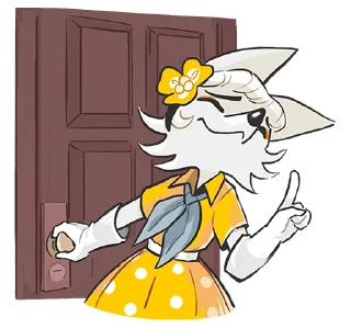☝ Амели без текста @TgSticker, стікер Telegram 20 з 49