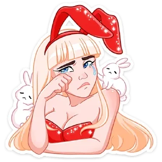 😢 Каталина  @TgSticker, Telegram sticker 14 of 48