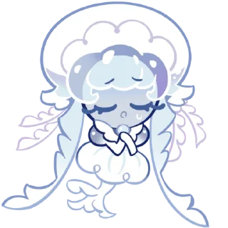 Frilled Jellyfish cookie