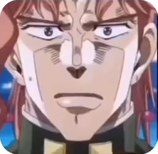 ⁉️ 🤺Polnareff and Kakyoin 🍒, Telegram sticker 21 of 50