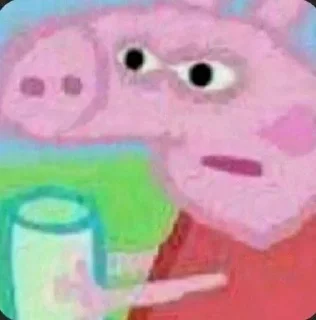 🤔 peppa pig, стікер Telegram 14 з 38