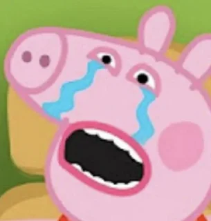 😭 peppa pig, стікер Telegram 9 з 38