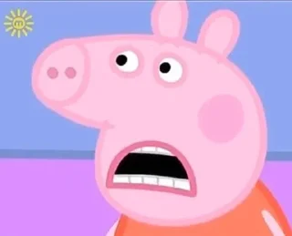 😦 peppa pig, стікер Telegram 22 з 38