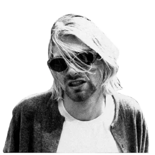 😛 @TVstickers Kurt Cobain, стікер Telegram 3 з 27