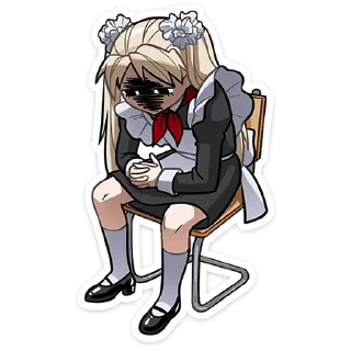 🤦‍♀ Анечка без текста @stickers_vk, стикер Telegram 14 из 48