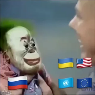 🤡 Мавпи by @bazovani_gifky, Telegram sticker 15 of 33