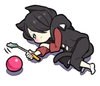 🌟 ໒꒰՞ стикеры ՞꒱ა  ...  @yiroma, Telegram sticker 9 of 40