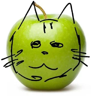 😼 🍏, Telegram sticker 8 of 28