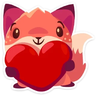 ❤ Фокси • Foxy   (@TgSticker), стикер Telegram 8 из 32