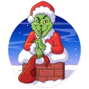 🤐 Grinch, sticker Telegram 11 sur 21