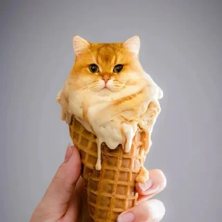 🍦 коты в еде/cats in food, стікер Telegram 8 з 60