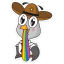 🌈 Подозрительная Сова  :: @TgSticker, стікер Telegram 15 з 40