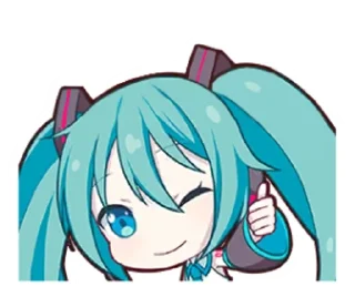 👍 Hatsune Mlku, Telegram sticker 5 of 18