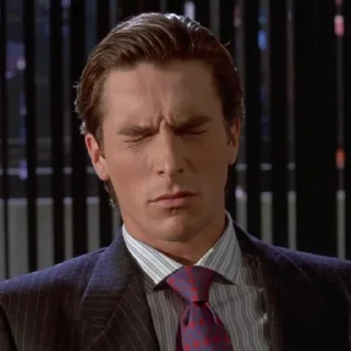 😣 American Psycho, стікер Telegram 24 з 31