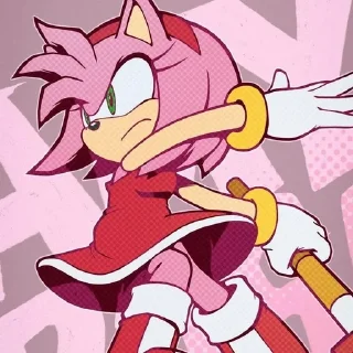 🌟 Amy Rose • @Earth928B, Telegram sticker 20 of 40