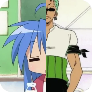 😑 Konata or Zoro @DarKYnvm, Telegram sticker 20 of 23