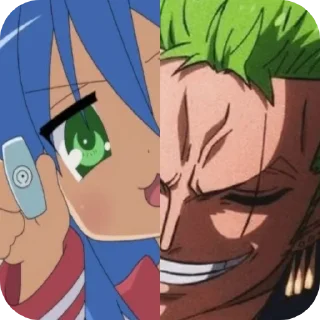 😏 Konata or Zoro @DarKYnvm, Telegram sticker 13 of 23