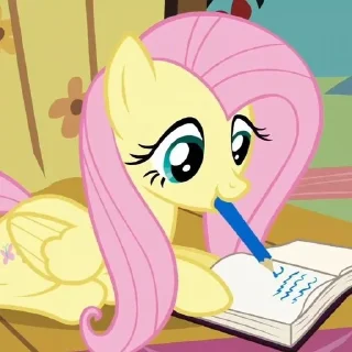😁 fluttershy by @dnevnikaykusa, Telegram sticker 9 of 23