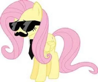 😎 fluttershy by @dnevnikaykusa, Telegram sticker 7 of 23