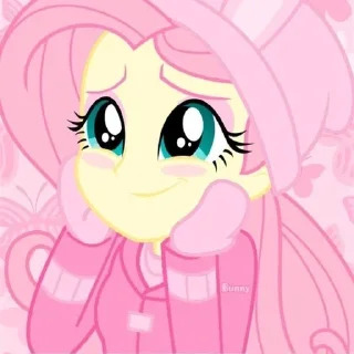 🥰 fluttershy-girl by @dnevnikaykusa, Telegram sticker 18 of 21