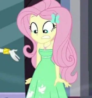 😬 fluttershy-girl by @dnevnikaykusa, Telegram sticker 14 of 21