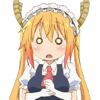 😯 Tohru Kobayashi, sticker Telegram 12 sur 41
