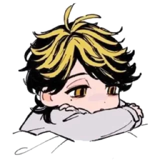 😴 Казутора Ханемия © @elementaise, стікер Telegram 22 з 60