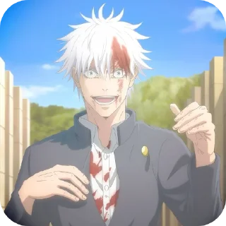 😎 Годжо Фатору | @ochako_chan, стікер Telegram 24 з 40