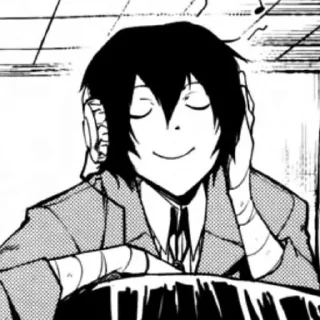 😌 ❤️‍🩹Dazai❤️‍🩹, Telegram sticker 1 of 119