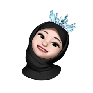 👸 Hidjab Memoji by @feruzamnur, Telegram sticker 16 of 39