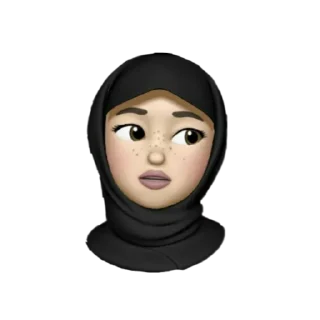 😬 Hidjab Memoji by @feruzamnur, Telegram sticker 14 of 39