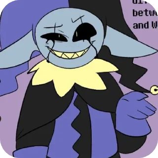 🤡 Jevil V2 @UndertaleDeltaruneStickersArts, Telegram sticker 9 of 44