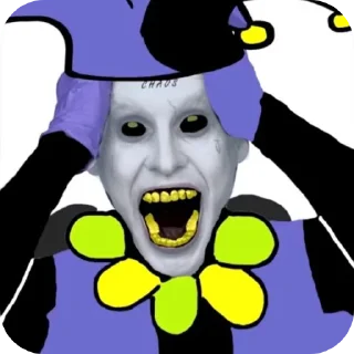 🤡 Jevil V2 @UndertaleDeltaruneStickersArts, Telegram sticker 13 of 44