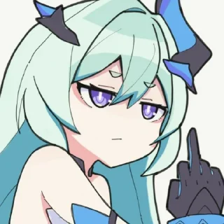 🖕 Honkai Impact 3rd @podvalshido, sticker Telegram 6 sur 71