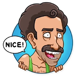 🤤 Borat Sagdiyev, Telegram sticker 15 of 30
