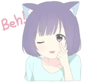 😝 ᨳ nya ↬ @wexsavi  ♡ `, sticker Telegram 10 sur 40