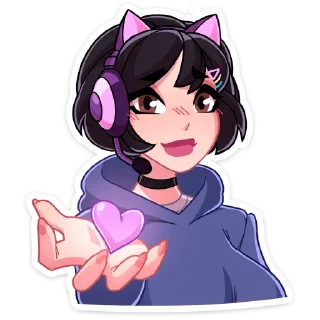 ❤️ Анечка (@TgSticker), Telegram sticker 18 of 40