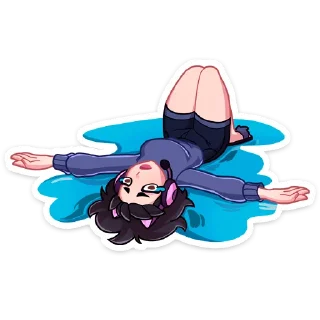 😭 Анечка (@TgSticker), Telegram sticker 22 of 40
