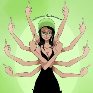 🖕 Ван Пис, Telegram sticker 17 of 19