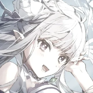 💜 Emilia Re:Zero, Telegram sticker 19 of 50