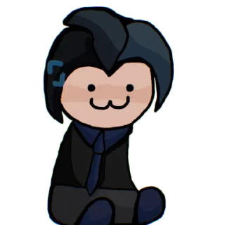 😺 синий, стикер Telegram 8 из 13