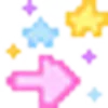 ⬆ ૮꒰ ｡っ -｡꒱ఎ   ⃝@mewsticks ⊹  ◜ ♡  𝅭, стікер Telegram 21 з 54