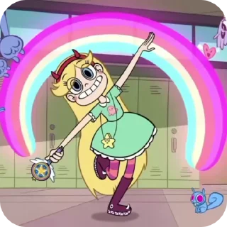🌟 Star Butterfly :: @sofilovedonuts, Telegram sticker 6 of 92