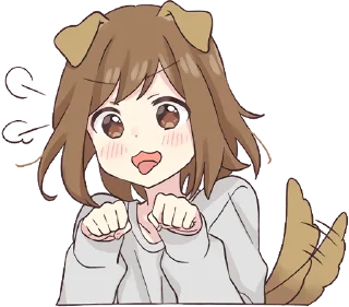 😼 Dog Girl Pt.2 @jp_stickers, sticker Telegram 20 sur 40