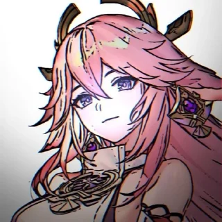 🌸 🌸Яэ Мико💗, Telegram sticker 22 of 60