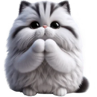 🙏 Милый пушистик @Nyasticks, sticker Telegram 13 sur 35