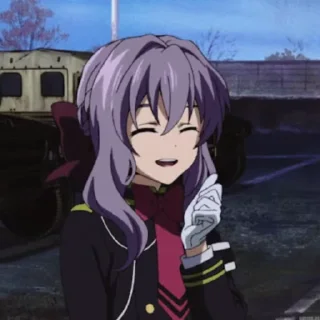 😅 Hiiragi Shinoa | @Onishiki, Telegram sticker 11 of 25